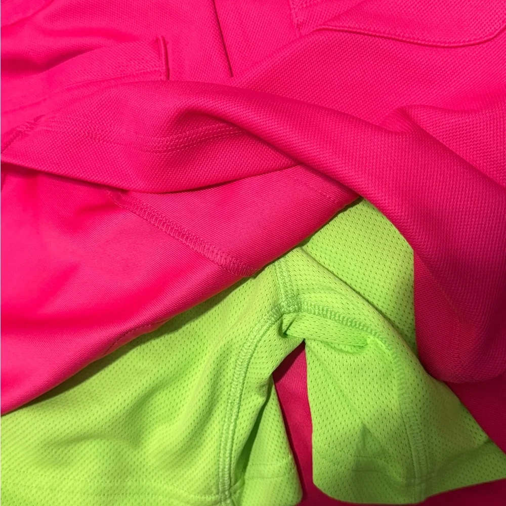 adidas Pink Skort with Neon Green Accents size small